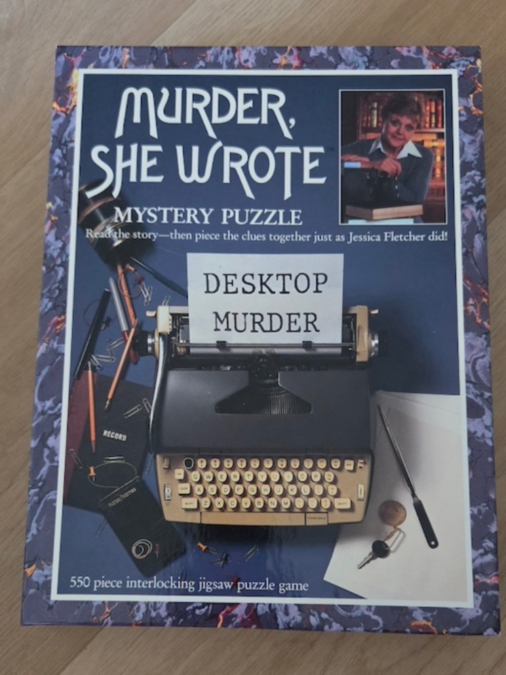 Vintage 1984 "Murder She Wrote" Desktop Murder Mystery Puzzle